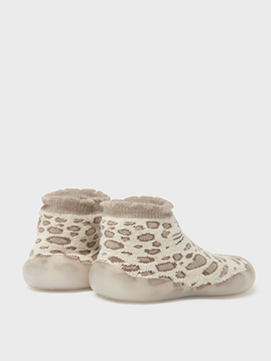 Mayoral Kids' Ankle Slipper Socks Beige