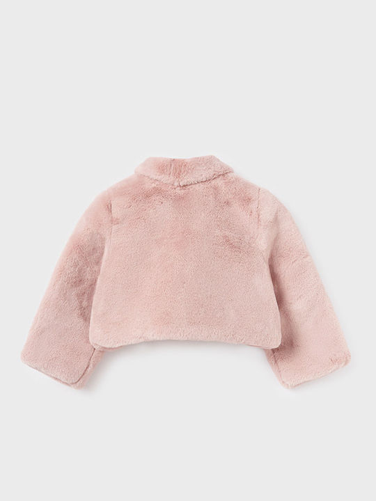Kinderpelz Kurz Rosa