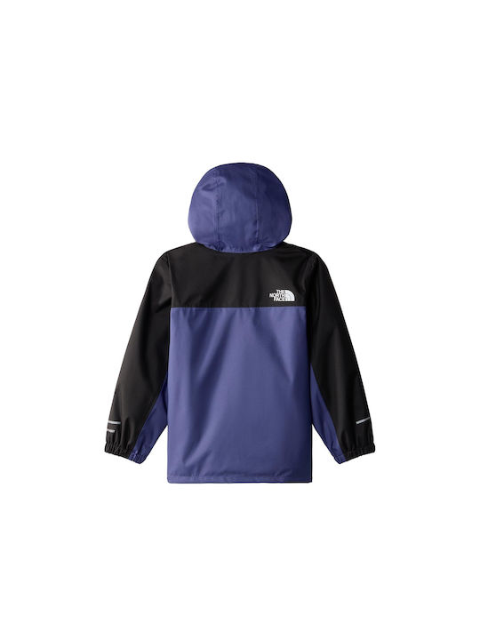 The North Face Waterproof Boys Casual Jacket Purple with Ηood