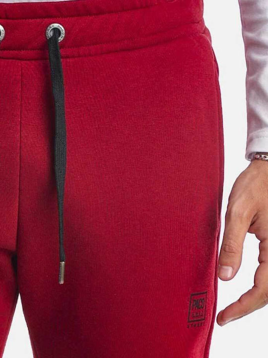 Sweatpants with Elastic Burgundy