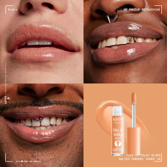 NYX Professional Makeup This Is Milky Lip Gloss 18 Salted Caramel Shake 4ml