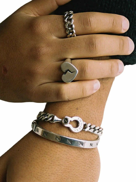 Damen Armband Handschellen aus Silber