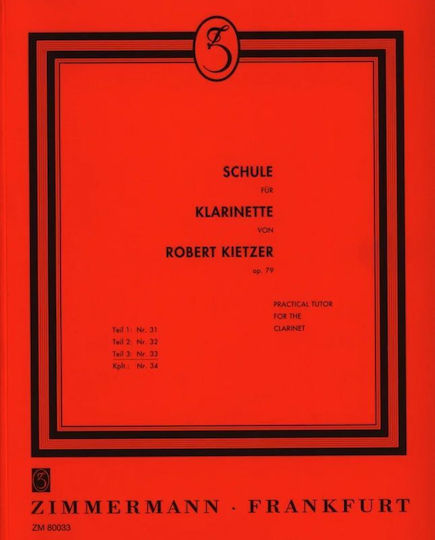 Zimmermann Verlag Schule Fur Klarinette Op.79, Band 3 Μέθοδος Εκμάθησης