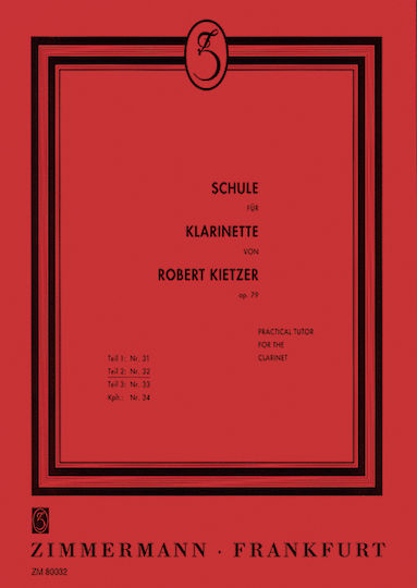 Zimmermann Verlag Schule Fur Klarinette Op.79, Band 2 pentru Instrumente de suflat