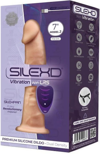 SilexD Ρεαλιστικό Dildo με Όρχεις και Βεντούζα Flesh 16cm