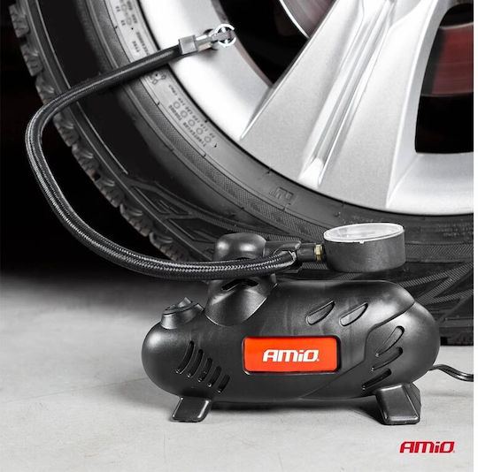 AMiO Car Tire Pump 250PSI with Cable 12V