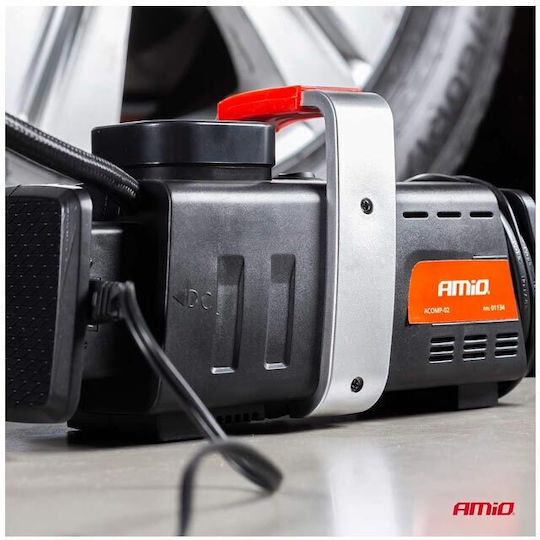 AMiO Τρόμπα Αυτοκινήτου 200PSI με Καλώδιο Αναπτήρα 12V