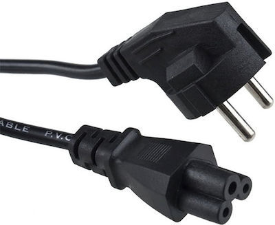 KAL Electronics Schuko - IEC C5 Kabel Schwarz (H05VV-F)