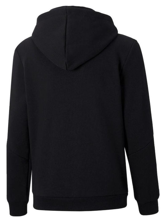Kids Sweatshirt with Hood and Pockets Black