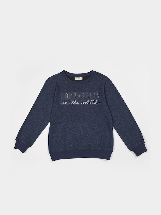 Hashtag Kids Fleece Sweatshirt Navy Blue