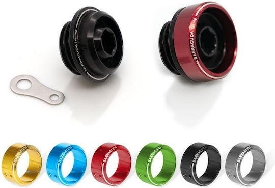 Barracuda Motorcycle Oil Cap Decorative Gold Cap for Oil Cap Gold 35-102-INS-O