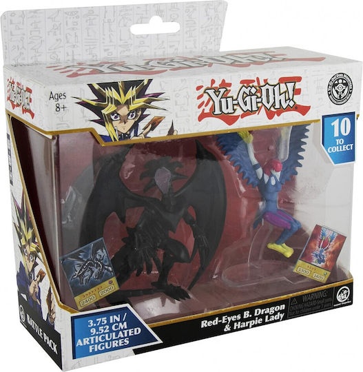 Boti Yu-Gi-Oh Черно-окият Черен Дракон и Дамата с Арфите Фигура за Действие 10см