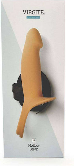 Virgite Harness με Dildo 16.6cm στο χρώμα του δέρματος