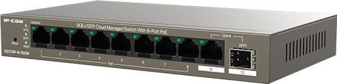 IP-COM G2210P-8-102W Управление на L2 PoE+ Switch с 9 Портове Ethernet и 1 SFP Порт