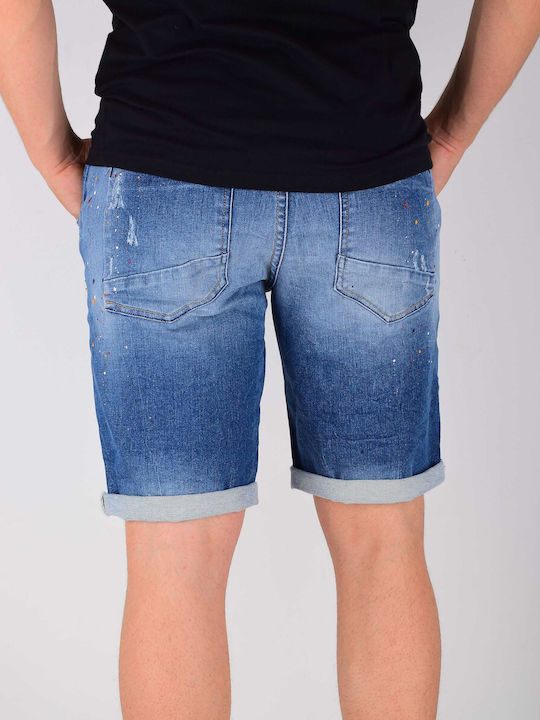 Stefan Fashion Men's Shorts Jeans Blue