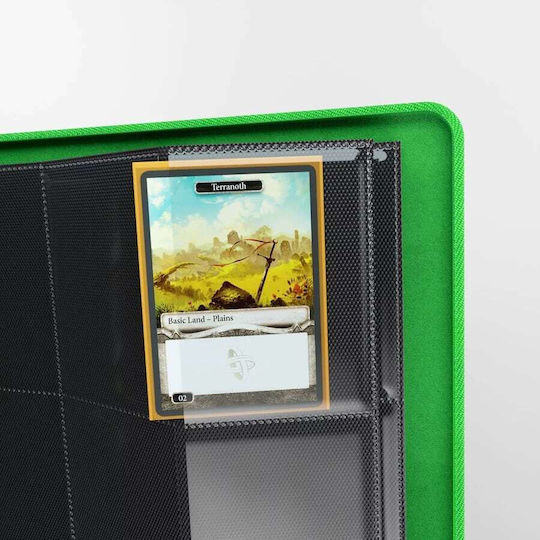 Gamegenic Zip-Up Album 24 Pocket Binder 12-Pocket Standard Size Green