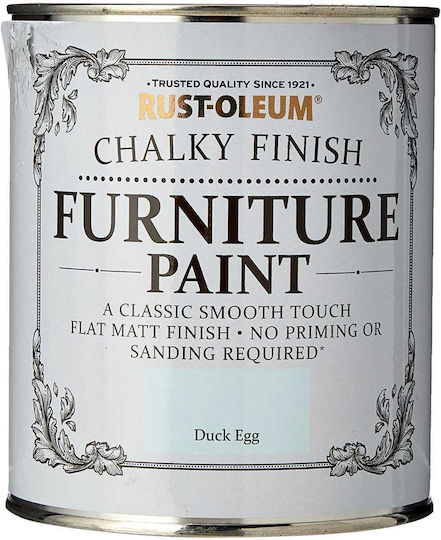 Rust-Oleum Боя За Мебели С Кредов Финиш Цвят Креда Патица Яйце Тюркоазен 750мл