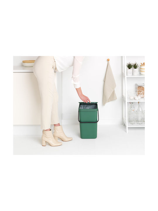 Brabantia Sort&Go Coș de Gunoi Plastic Verde 25lt 1buc