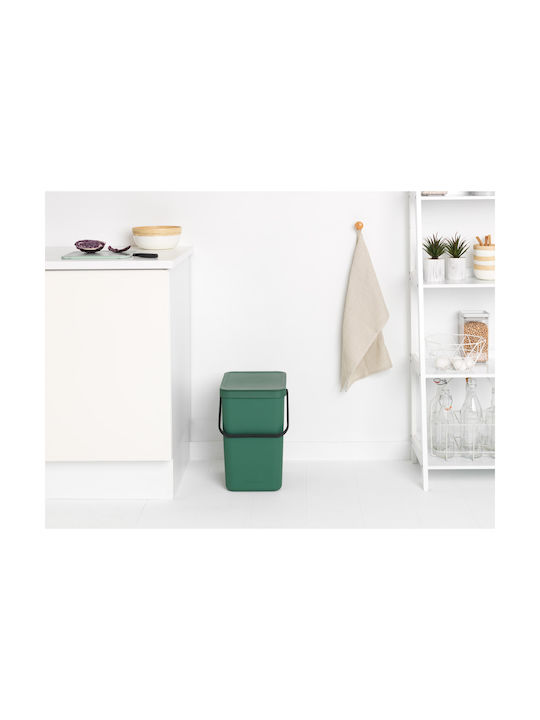 Brabantia Sort&Go Coș de Gunoi Plastic Verde 25lt 1buc