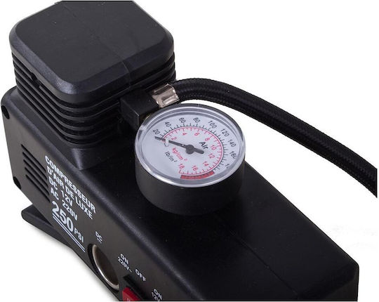 Τρόμπα Αυτοκινήτου 250PSI με Καλώδιο Αναπτήρα 12V
