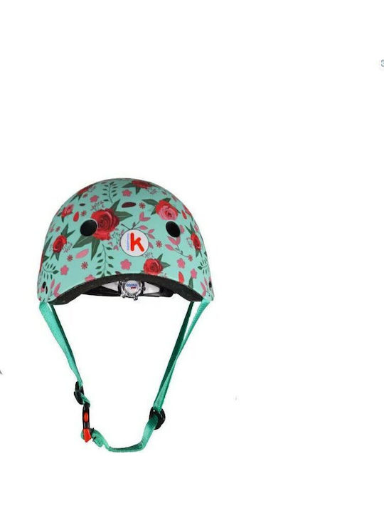 Kiddimoto Floral Kinderfahrrad- / Rollerhelm Für Stadtgrün Kiddimoto Floral Kinderfahrrad- / Rollerhelm Für Stadtgrün