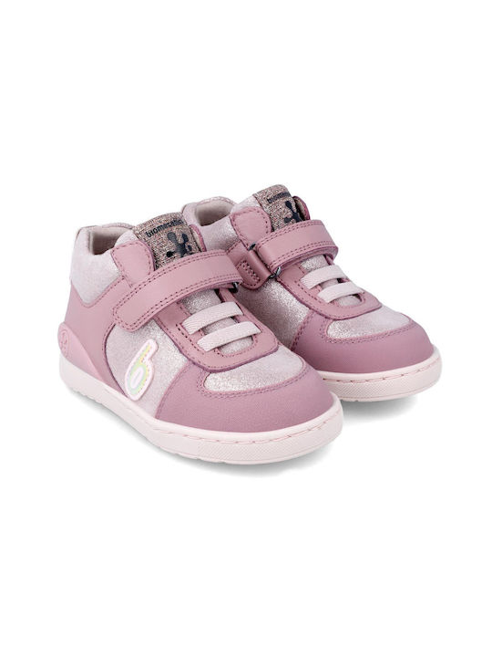 Biomecanics Kids Boots with Hoop & Loop Closure Pink