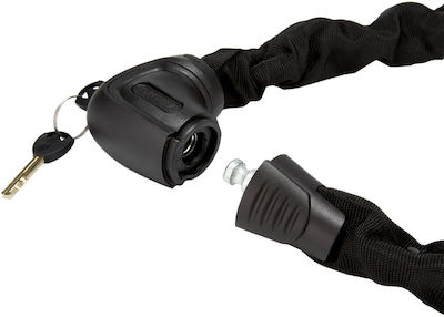 Abus Steel-O-Chain Bicycle Cable Lock with Key Black