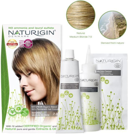 Naturigin Haarfärbemittel Natural Medium Blonde 7.0