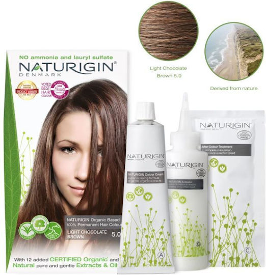 Naturigin Haarfärbemittel Light Chocolate Braun 5.0