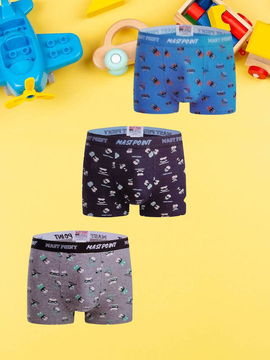 Uomo Kids Set with Boxers Multicolored 3pcs