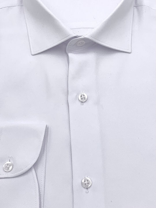 019-5015 Long Sleeve Shirt in Regular Fit White