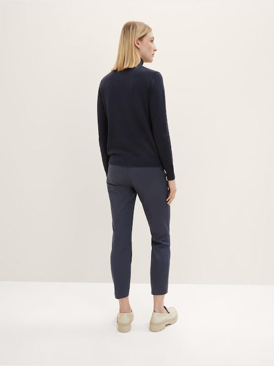 Tom Tailor Women's Cotton Trousers Blue