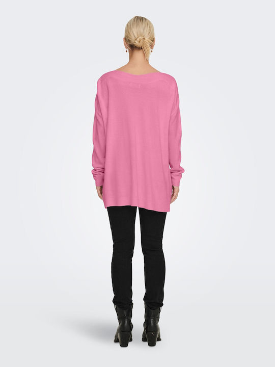 Only Damen Langarm Pullover Azalea Pink