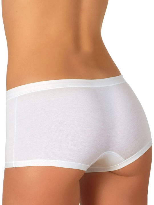 Jadea Cotton Women's Boxer White