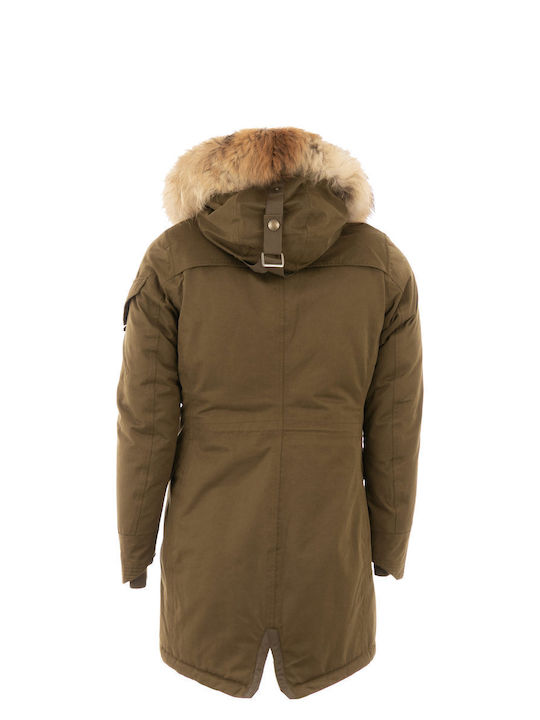 Wellensteyn Kurz Damen Puffer Jacke Khaki