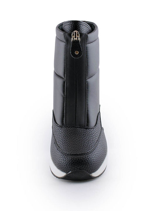 Women's Ankle Boots with Medium Heel Black