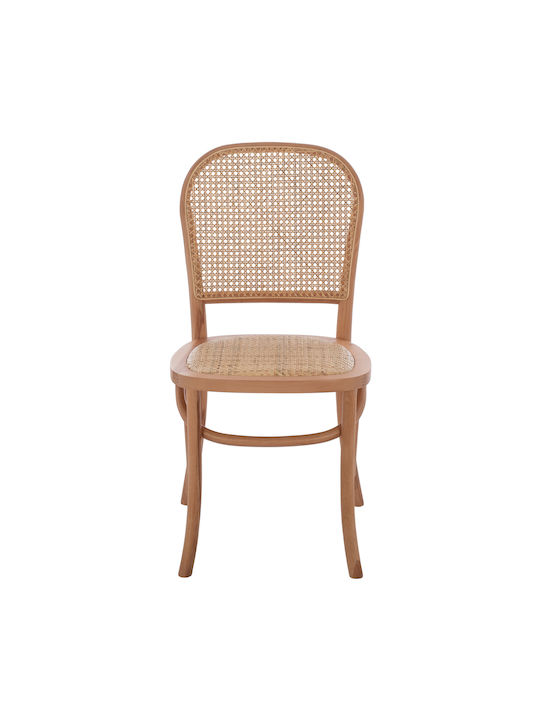 Cafe Wooden Chair Beige 45x48x88cm
