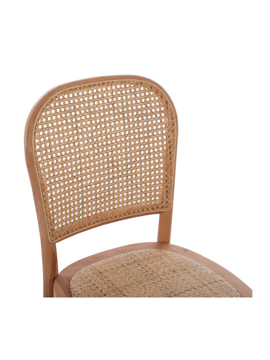 Cafe Wooden Chair Beige 45x48x88cm