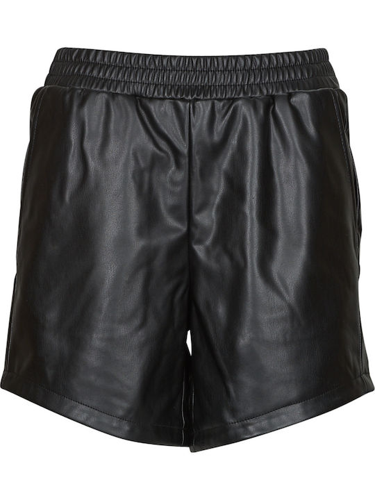 Femei Piele Pantaloni scurți Negru