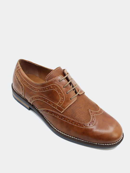Leder Herren Oxfords Tabac Braun