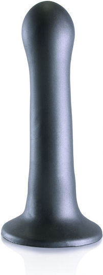 Shots Ultra Soft Glass Dildo with Balls and Suction Cup Gray 17cm