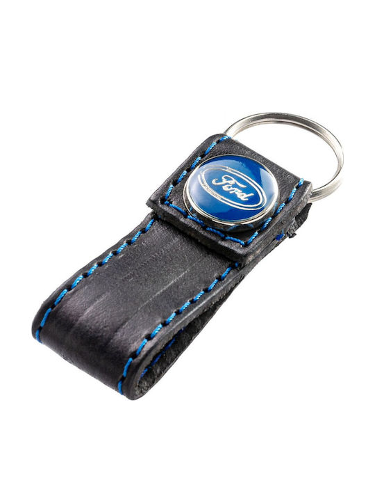 Ford Ключодържател Кожен Син