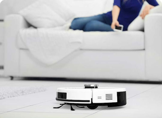 Tesla Roboter-Staubsauger mit Laser-Kartierung und Saugkraft 3000Pa Weiße