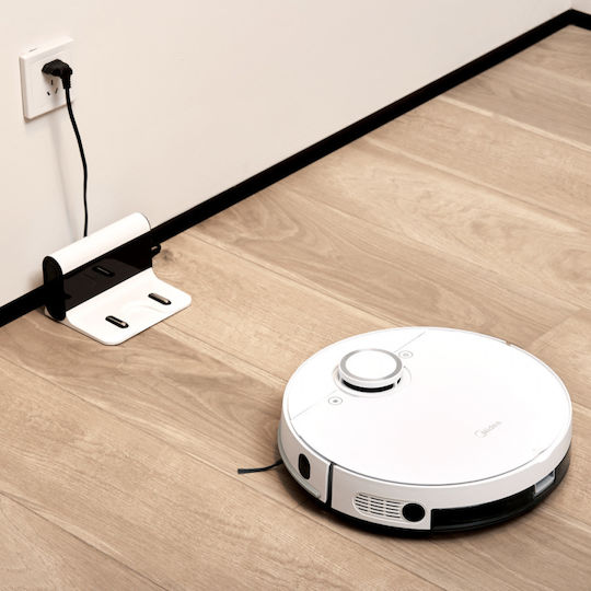 Midea M7 Robot Vacuum Cleaner with Laser Mapping & 4000Pa Suction Power White