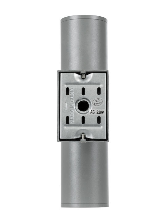 GloboStar Wally Wall-Mounted Outdoor Spot GU10 IP65 Double Beam 6.4x11x25cm
