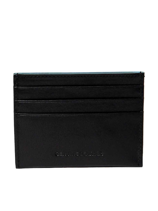 Leather Men's Wallet Cards Black
