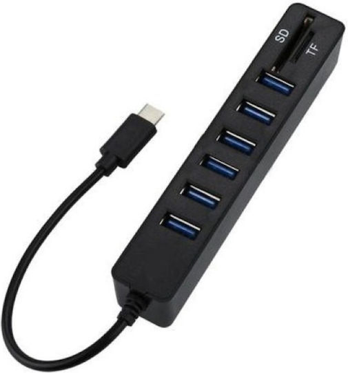 Andowl USB-Hub mit 8 Anschlüssen USB 3.0 und USB-A Anschluss
