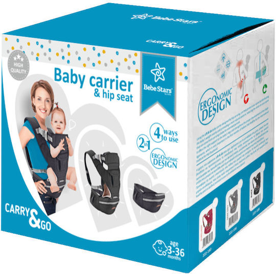 Bebe Stars Classic Carrier Carry & Go Dark Grey