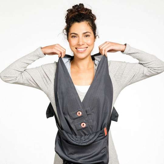 Infantino Wrap Carrier Hug & Cuddle Adjustable Hybrid Gray with Maximum Weight 12kg