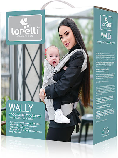 Lorelli Classic Carrier Wally Grey Floral with Maximum Weight 20kg